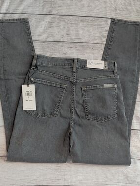 7 For All Mankind Women's Skinny Jeans in Charcoal Gray
